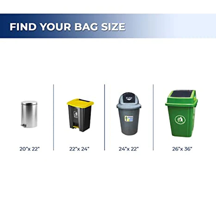 Spartano - Garbage Bags - Regular - White - 24"x22" - Eagle Global Solution