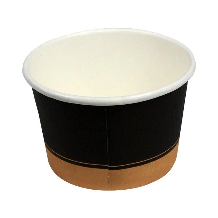 Morning Dew - 4 oz Paper Soup Container - Ebony Print - 4SCE - Eagle Global Solution