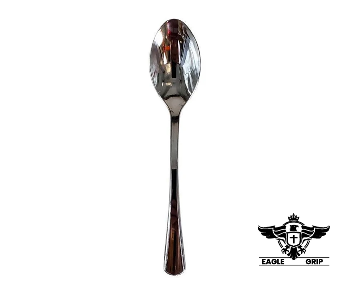 Plastic Tea Spoon - SILVER - 13.3cm - SS22