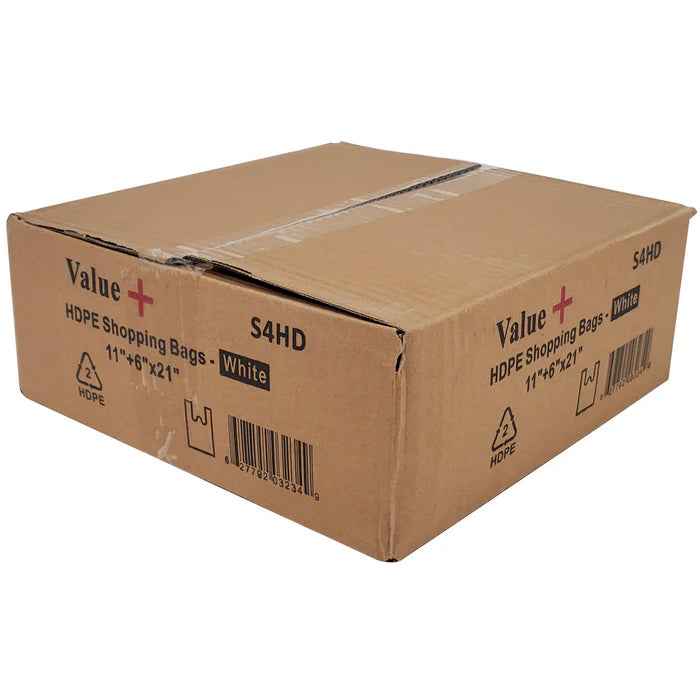 Value+ - S4 High Density White Bags - S4TH