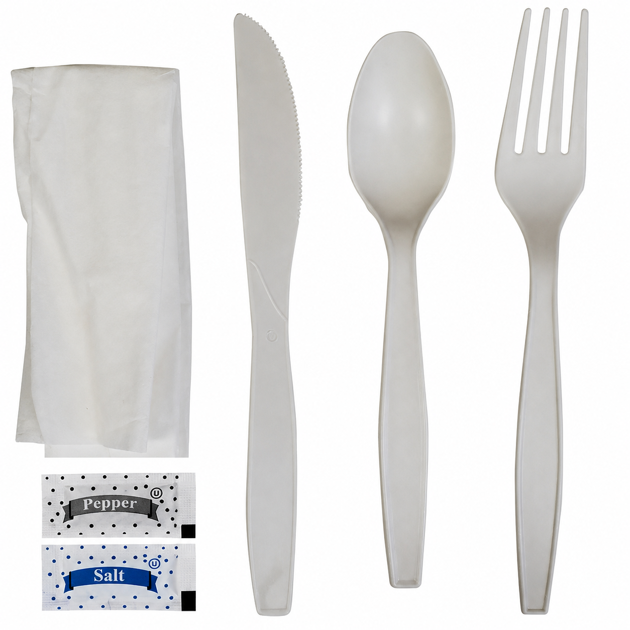 Eagle Grip - Corn Starch Cutlery Kit - 6 piece - F/N/S/S/P