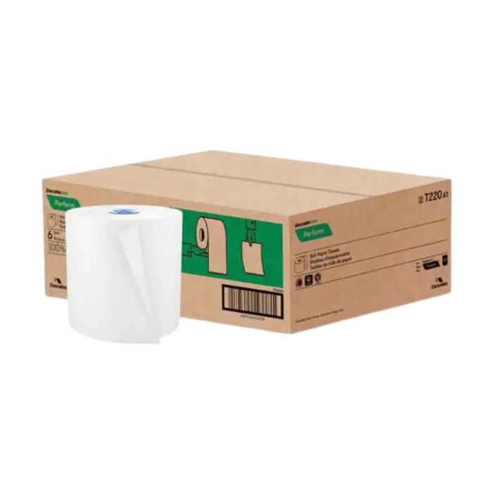 Hand Towel Rolls - 7.5" x 1050', White - T220 - Eagle Global Solution