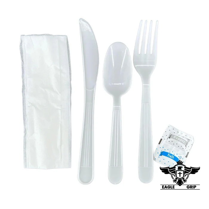 Eagle Grip - Cutlery Kit - K/F/T/N/SP - Heavy - White - MK-612