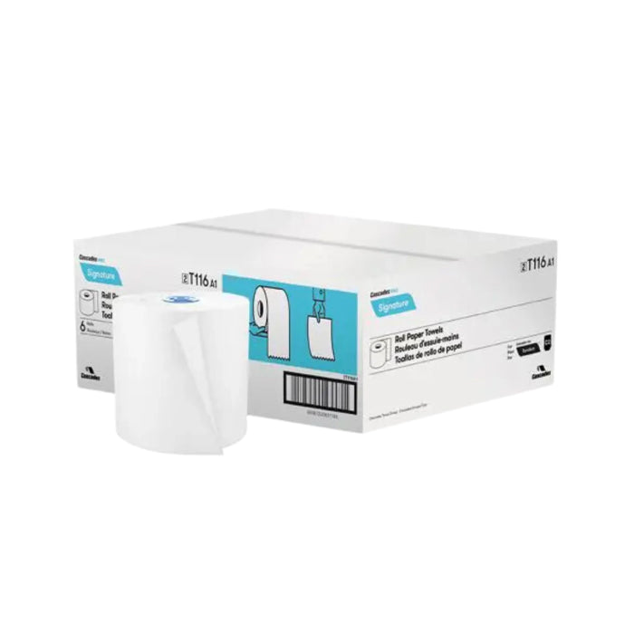 Hand Towel Rolls - 7.5" x 775', White - T116 - Eagle Global Solution