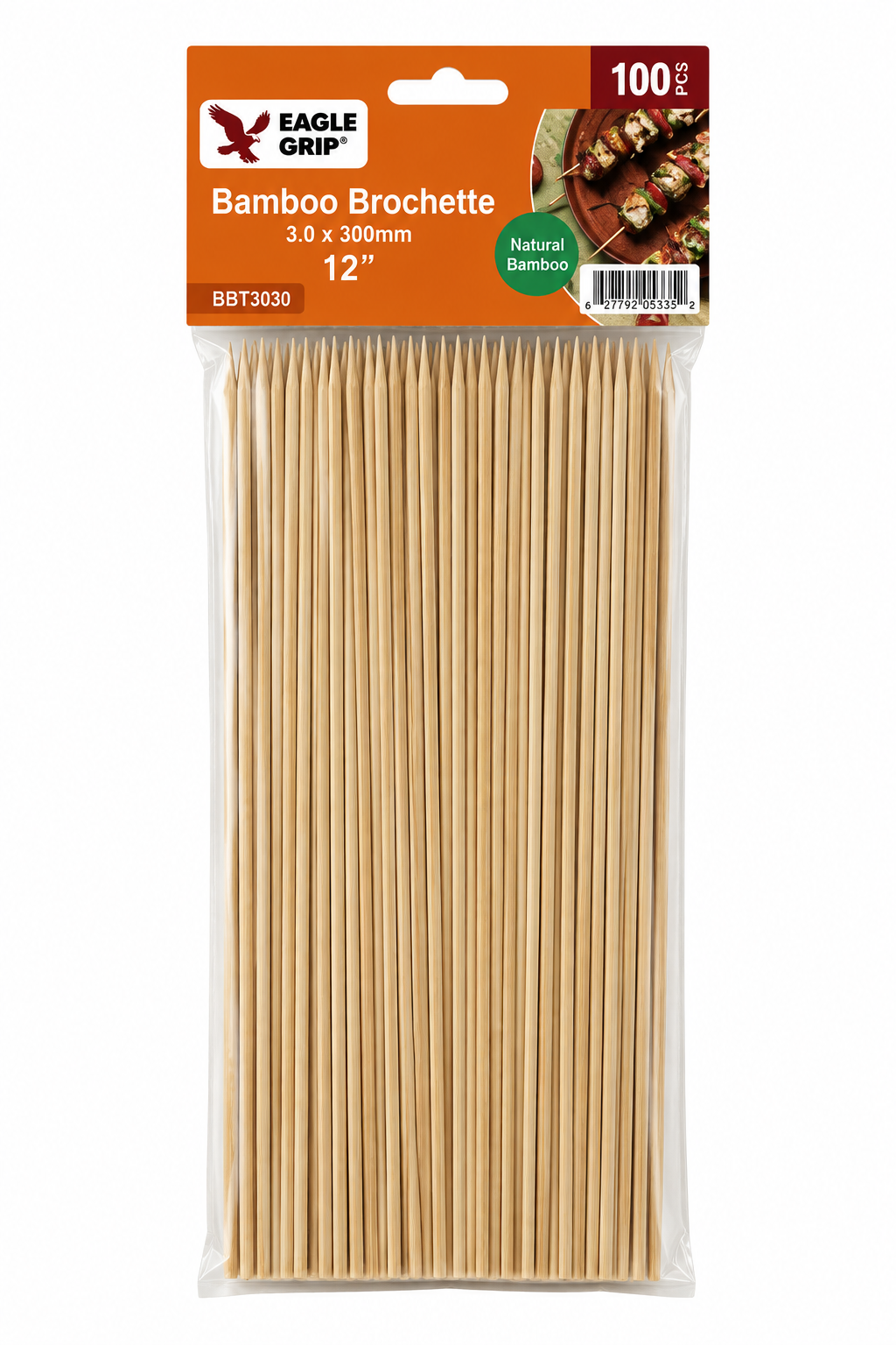 Eagle Grip - Bamboo Skewer - 3mm X 12" - BST3030