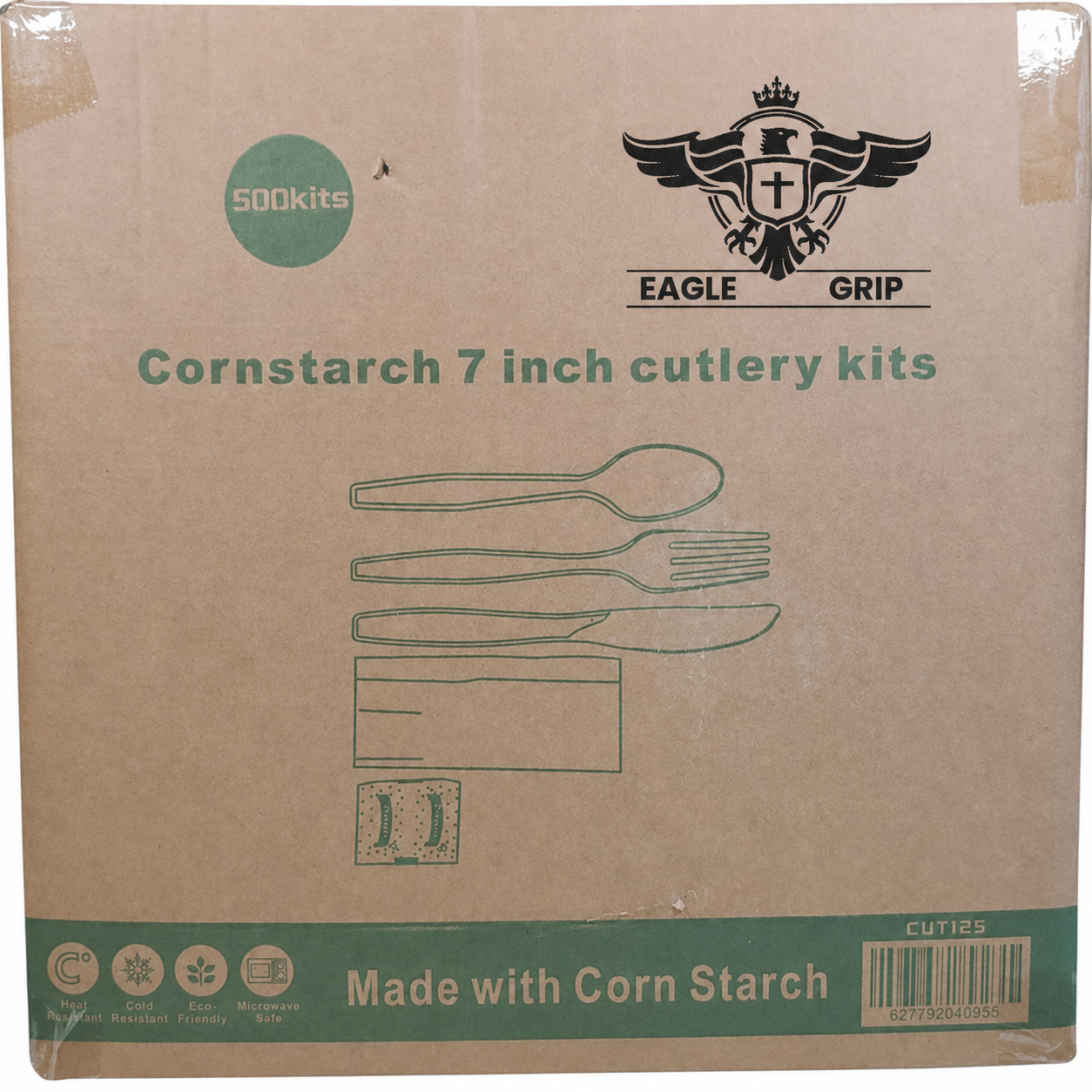 Eagle Grip - Corn Starch Cutlery Kit - 6 piece - F/N/S/S/P