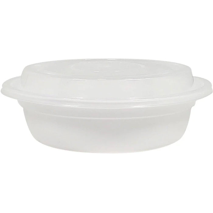 Value+ - 6" Plastic Container Sets Round - White - 918W - Eagle Global Solution