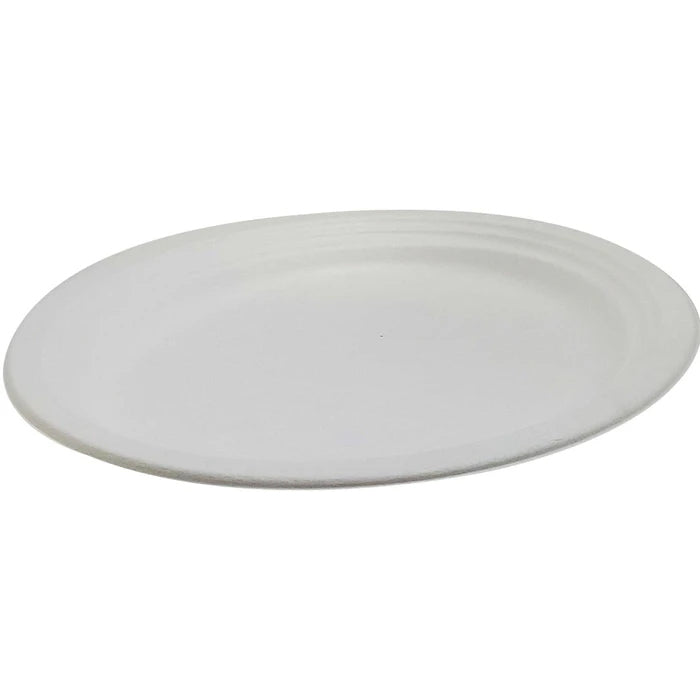 Eco-Craze - 12" Oval Plate - bagasse - Eagle Global Solution
