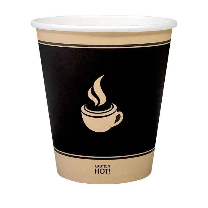 Morning Dew - 10oz Hot Paper Cups - Ebony Print - H10SE