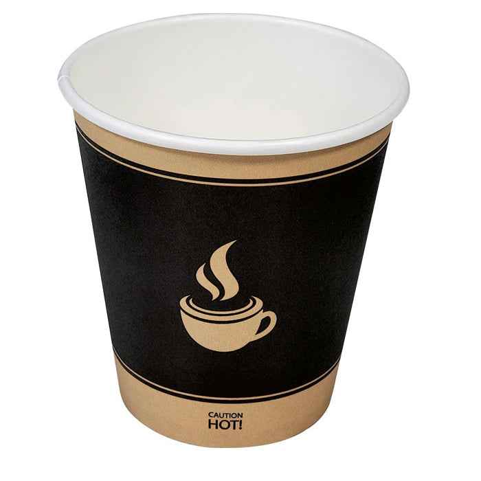 Morning Dew - 10oz Hot Paper Cups - Ebony Print - H10SE