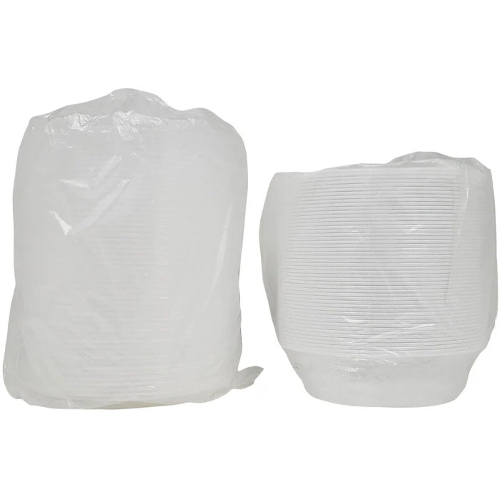 Value+ - 6" Plastic Container Sets Round - White - 918W - Eagle Global Solution