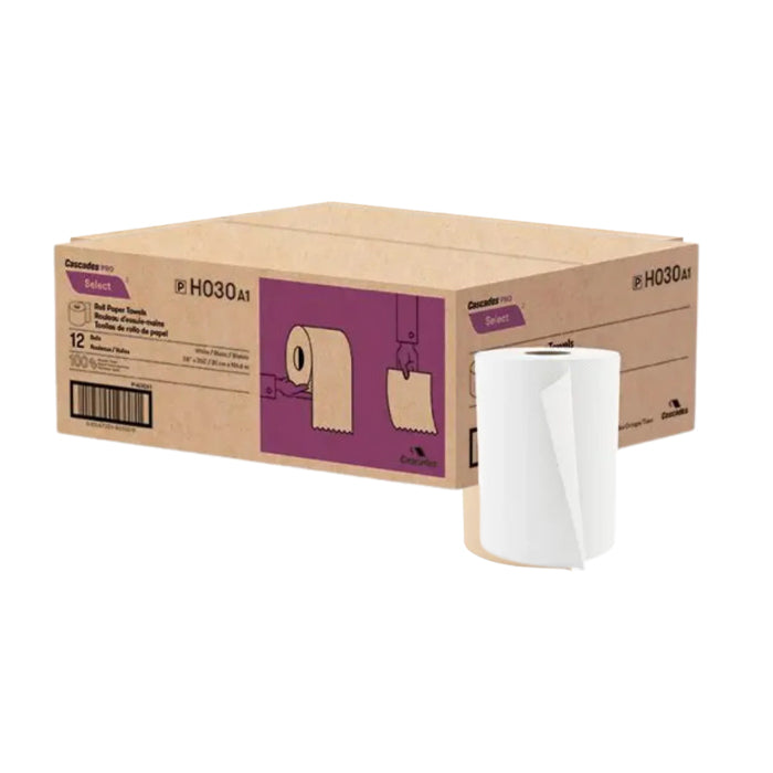 Hand Towel Rolls - 8" x 350', White - H030 - Eagle Global Solution