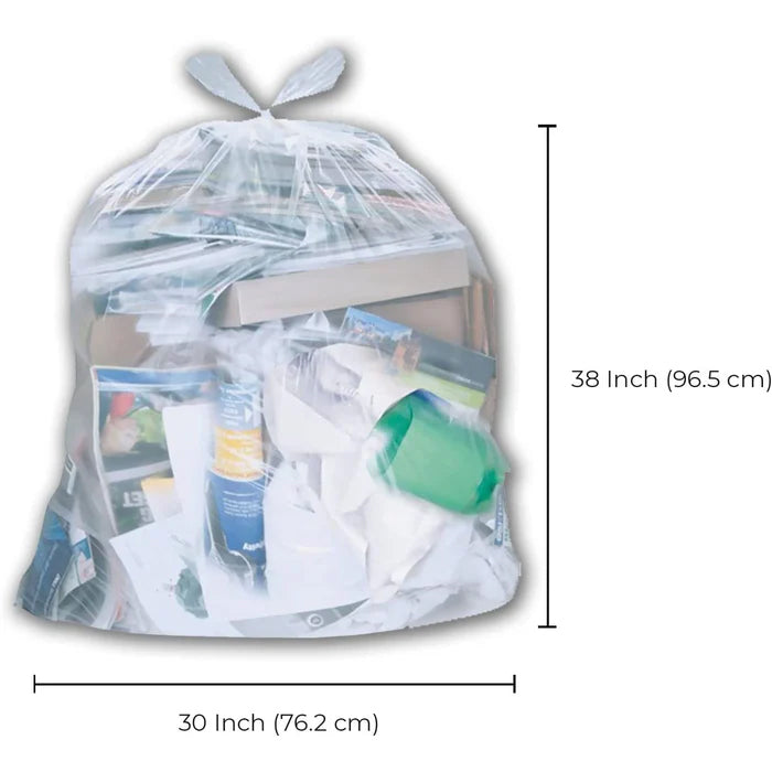 Spartano - Garbage Bags - Ex-Strong - Clear - 30"x38" - Eagle Global Solution