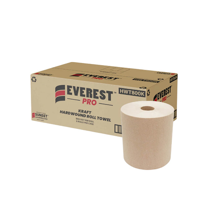 Hand Towel Rolls - 800', Kraft - HWT800K - Eagle Global Solution