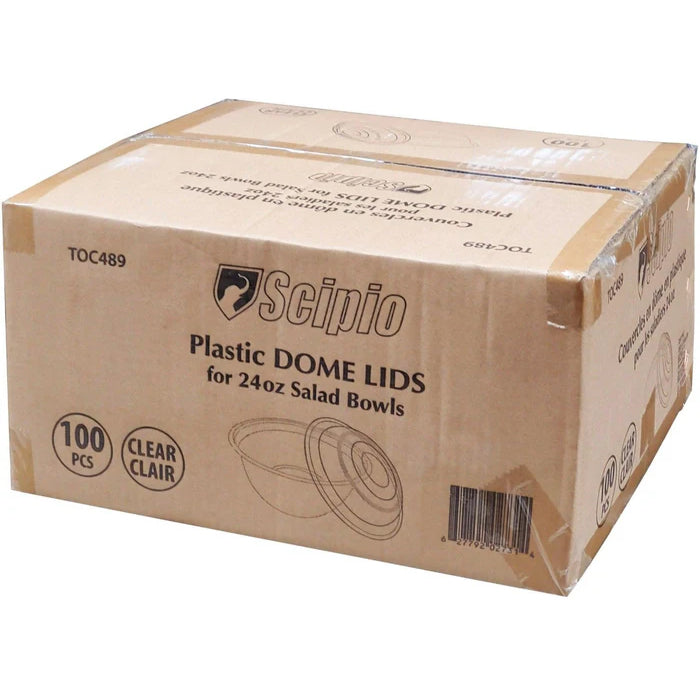 Value+ - Clear Dome Lid for 24oz Salad Bowls - Eagle Global Solution