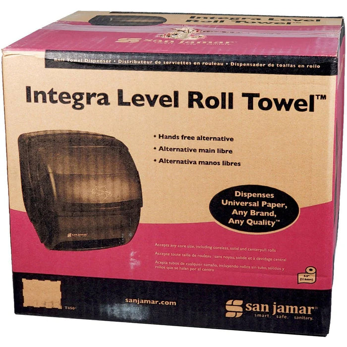 San Jamar - Integra Roll Towel Dispenser - Black - T850 TBK - 40544 - Eagle Global Solution
