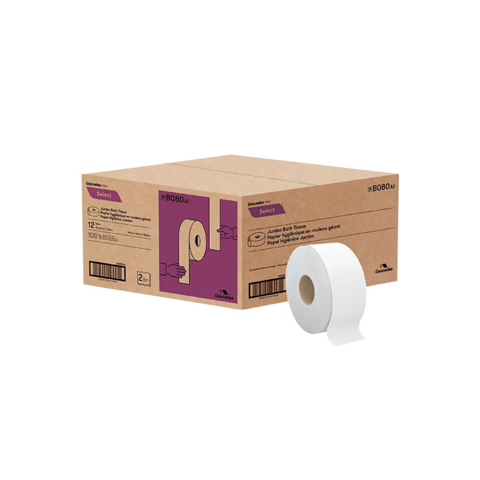 Jumbo Toilet Paper - B080 - 3.3" x 500', 2 Ply - Eagle Global Solution