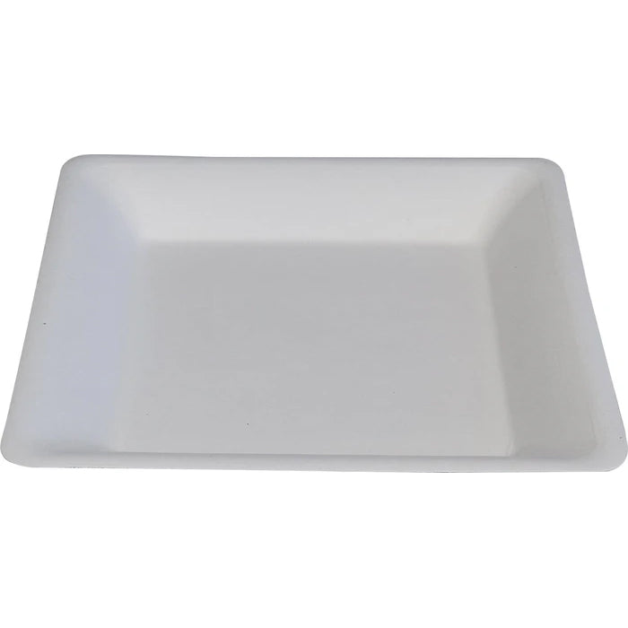 Eco-Craze - 6" Deep Square Plate - Bagasse - Eagle Global Solution