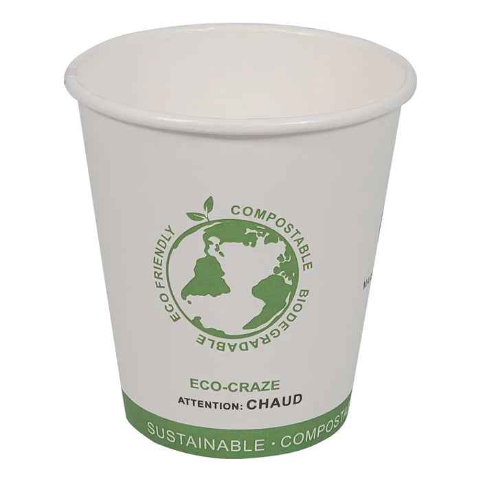 Eco-Craze - 10oz PLA Single Wall Hot Paper Cup