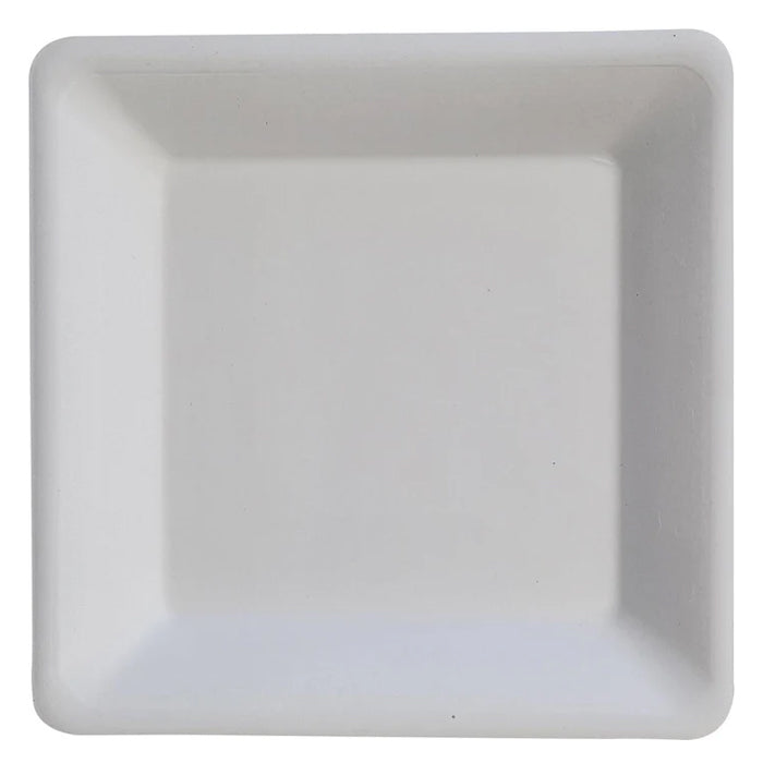 Eco-Craze - 6" Deep Square Plate - Bagasse - Eagle Global Solution