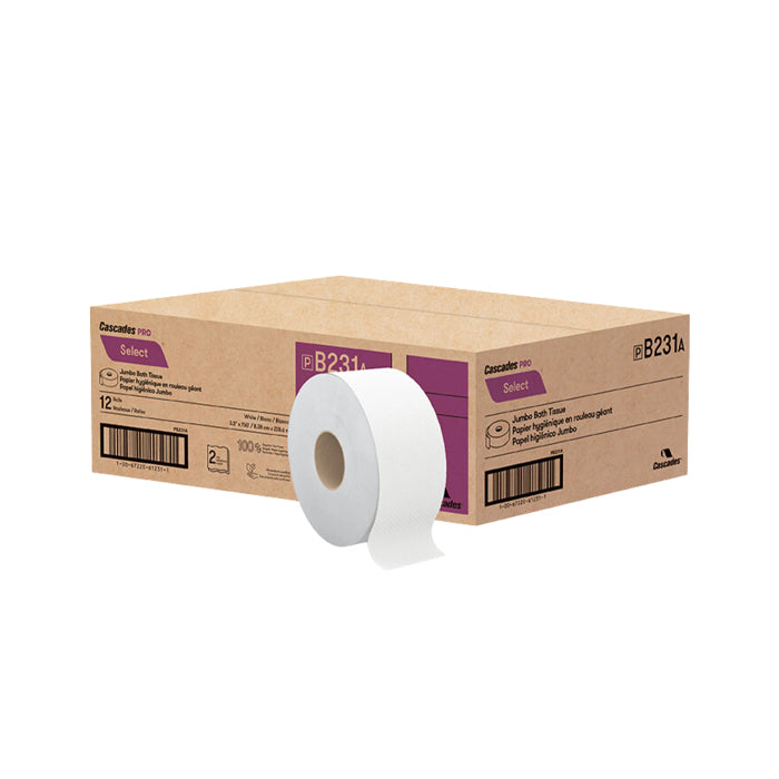 Jumbo Toilet Paper - B231 - 3.3" x 750', 2 Ply3.3" x 750', 2 Ply - Eagle Global Solution