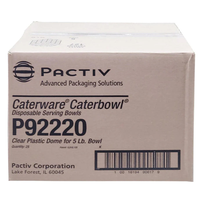 CLR - Pactiv - Clear Plastic Dome Lid - 10 lb Bowl - P92230 - Eagle Global Solution