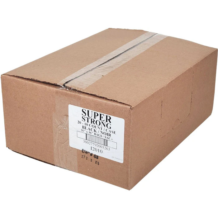 Garbage Bags - Black - 26"x36" - Retail - Eagle Global Solution