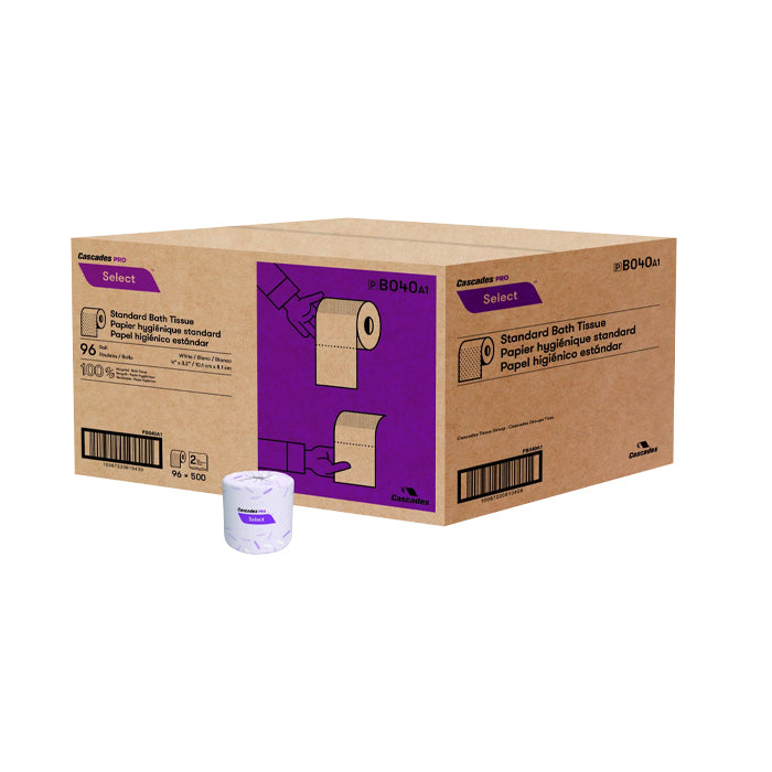 Standard Toilet Paper -B040 - 96Rolls, 500 sheets, 2Ply - Eagle Global Solution