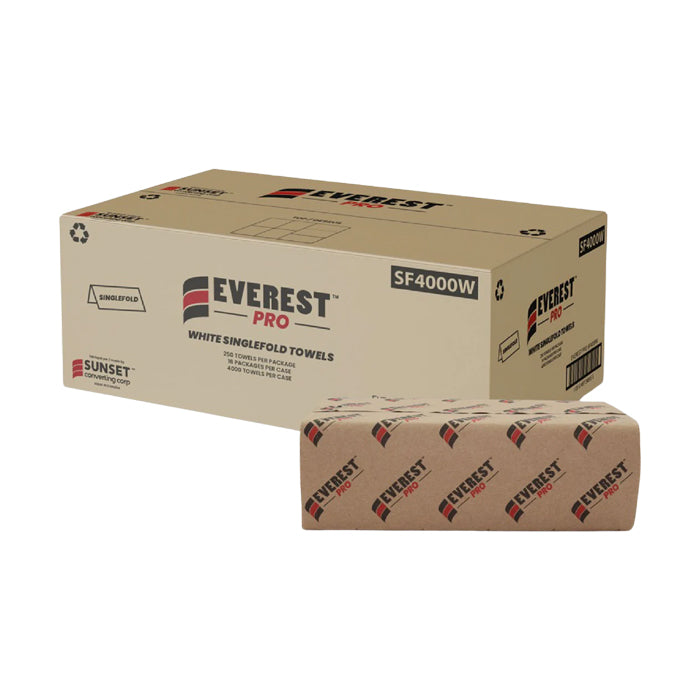 Hand Towel Sheets - Singlefold, White - SF4000W - Eagle Global Solution