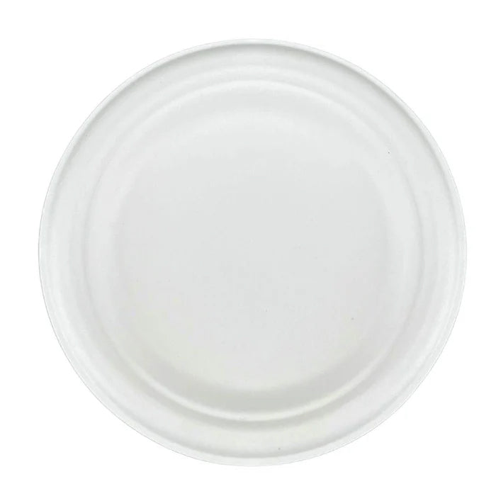 Eco-Craze - 6.75" Round Bagasse Plate - Retail Pack - Eagle Global Solution