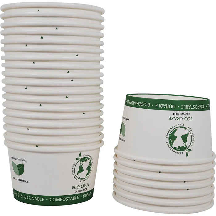 Eco-Craze - PLA 12oz Soup Paper Cup - Eagle Global Solution