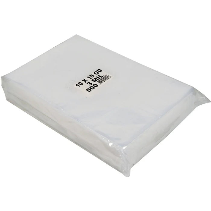 10"x15" - Vacuum Bags - O.D. - 3 mil