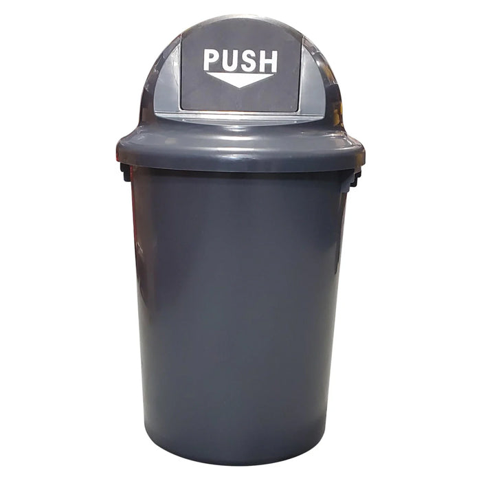 Spartano - 60L Garbage Bin w/ Dome Push Lid - Grey - 4899 - Eagle Global Solution
