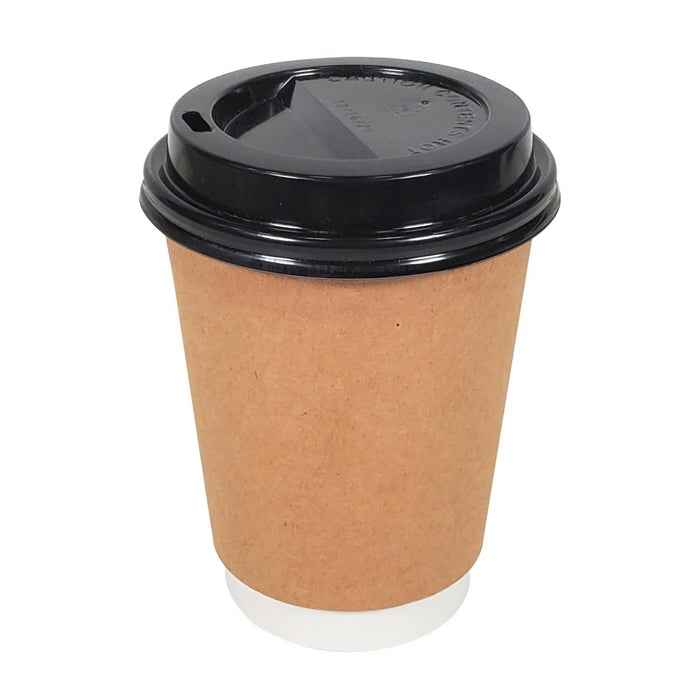 Morning Dew - 8 oz Tall Hot Paper Cup - Double Wall - White - D-H8TW