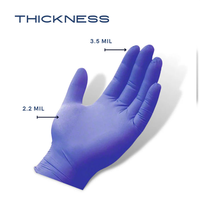 Aurelia Sonic 100 Blue Nitrile Examination Gloves – 3 Mil, Durable, Powder-Free, and Latex-Free - Eagle Global Solution