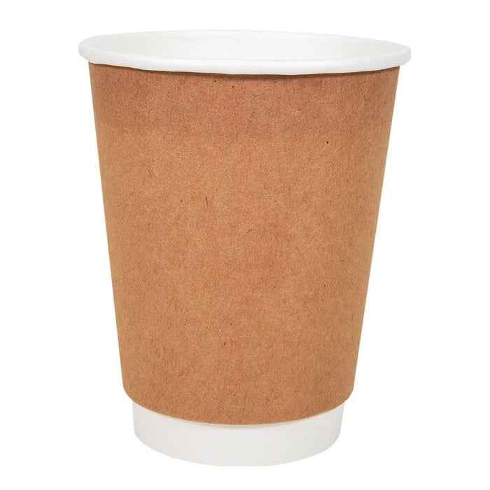 Morning Dew - 8 oz Tall Hot Paper Cup - Double Wall - White - D-H8TW