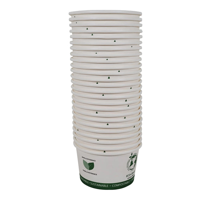 Eco-Craze - PLA 12oz Soup Paper Cup - Eagle Global Solution