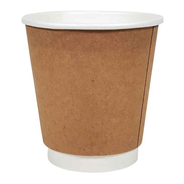 Morning Dew - 10 oz Squat Hot Paper Cup - Double Wall - White - D-H10SW