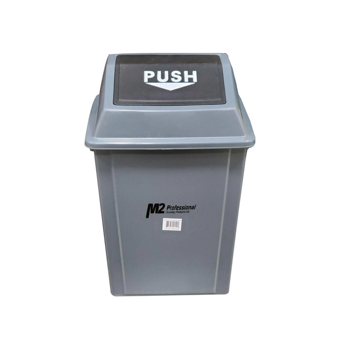 M2 - 40 L Square Waste Container w/Push Lid - Eagle Global Solution