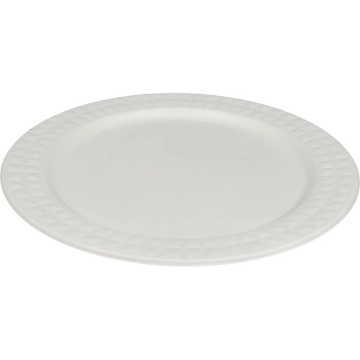 Eco-Craze - 10" Diamond Round Plate - Bagasse - Eagle Global Solution