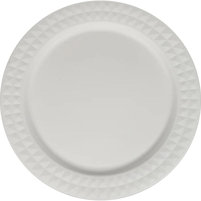 Eco-Craze - 10" Diamond Round Plate - Bagasse - Eagle Global Solution