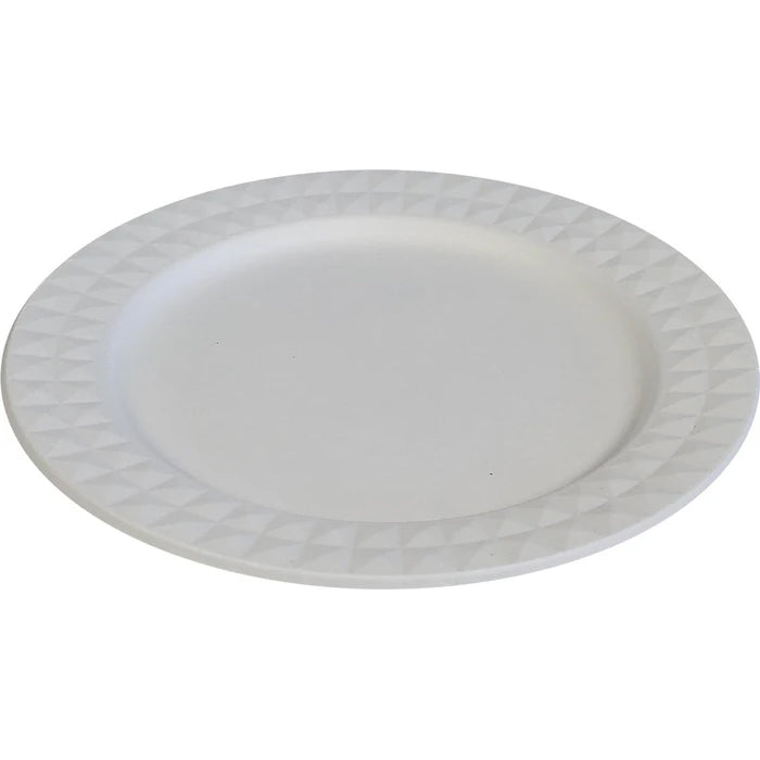 Eco-Craze - 9" Diamond Round Plate - Bagasse - Eagle Global Solution