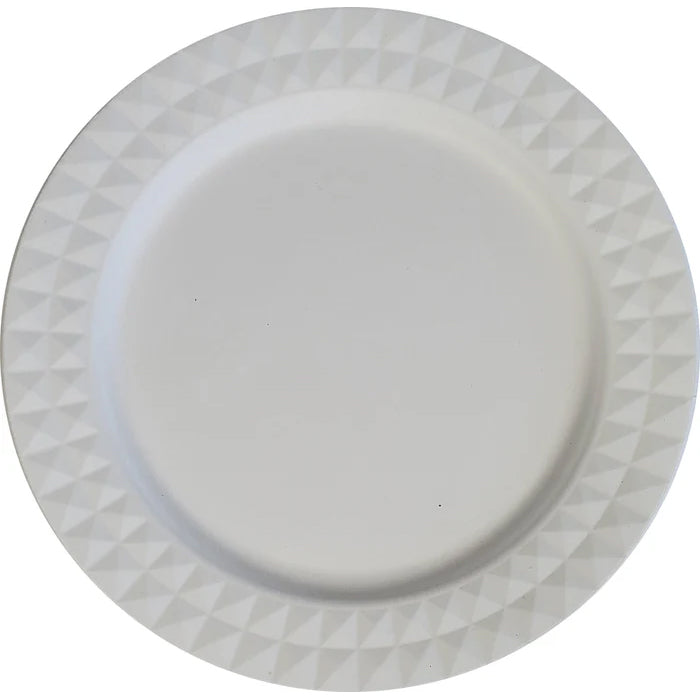 Eco-Craze - 9" Diamond Round Plate - Bagasse - Eagle Global Solution