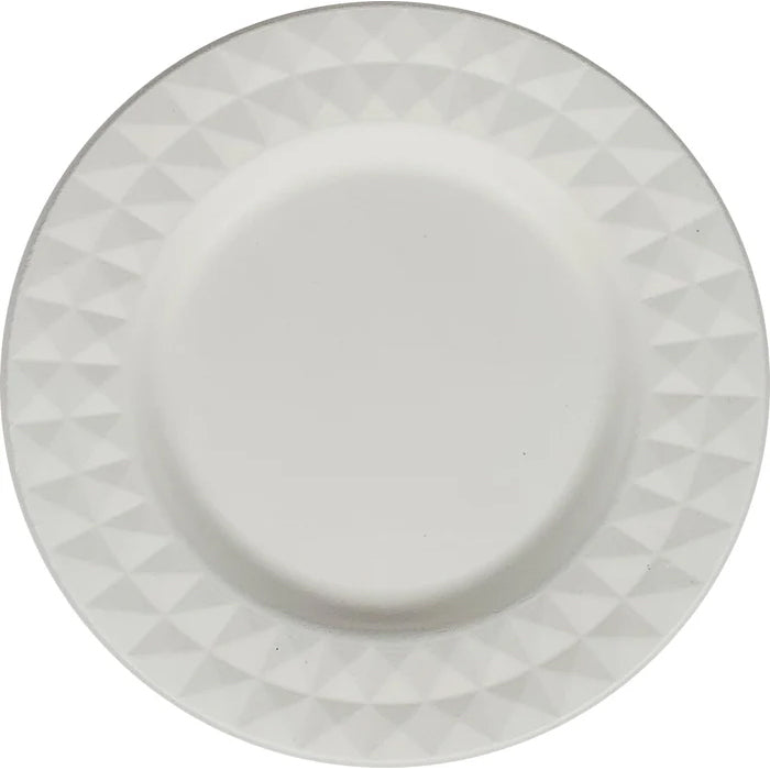 Eco-Craze - 7" Diamond Round Plate - Bagasse - Eagle Global Solution