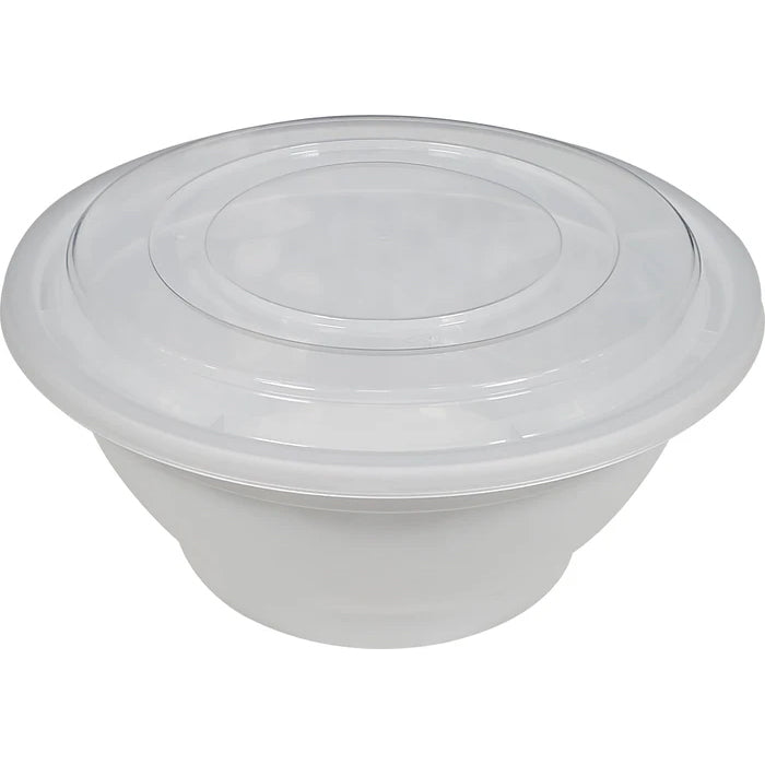 Value+ - 38oz Round Plastic Noodle Bowl - White - YN-38 - Eagle Global Solution