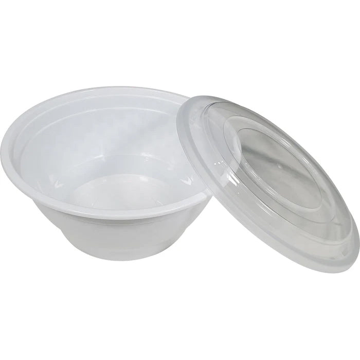 Value+ - 38oz Round Plastic Noodle Bowl - White - YN-38 - Eagle Global Solution
