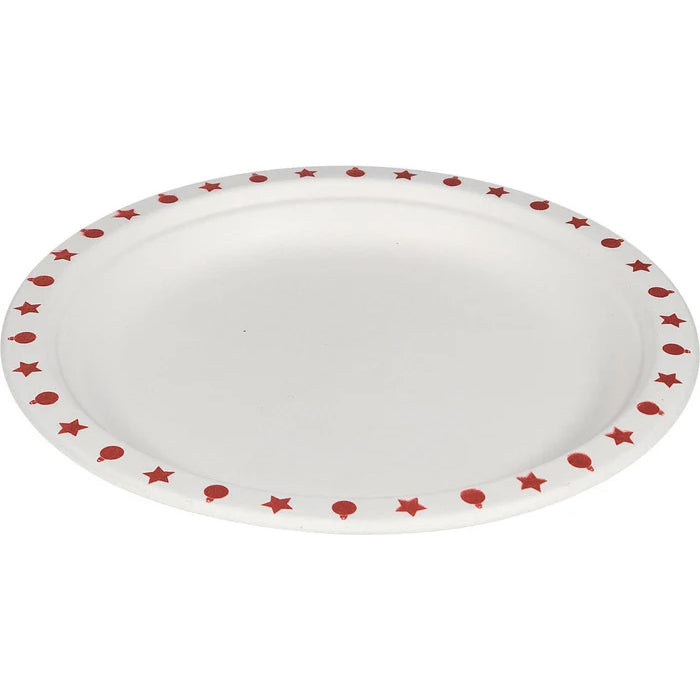 Eco-Craze - 7" Printed Round Plate - Bagasse - Eagle Global Solution