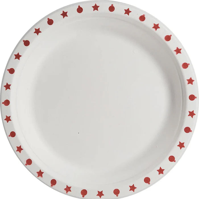 Eco-Craze - 7" Printed Round Plate - Bagasse - Eagle Global Solution