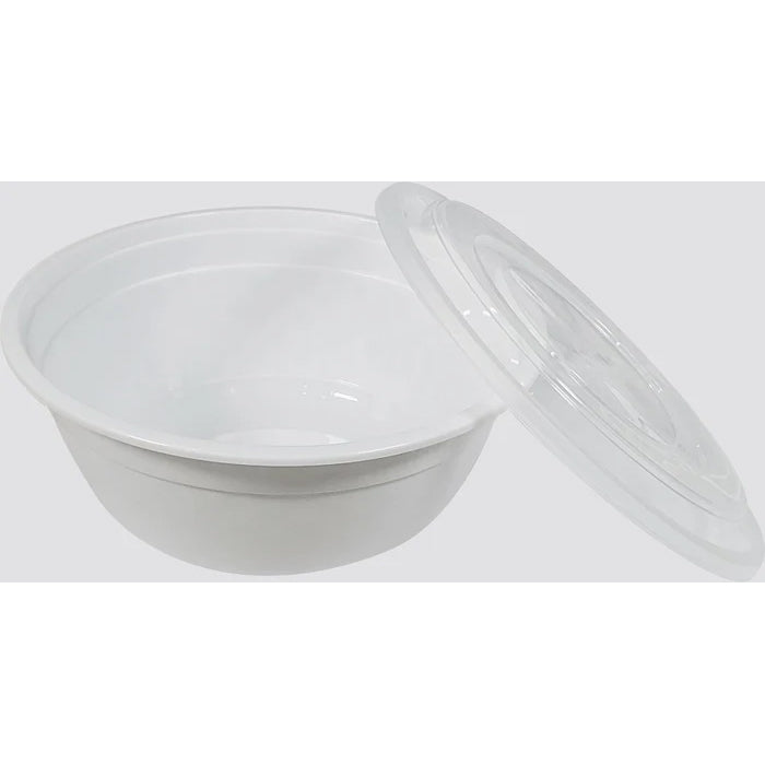 Value+ - 42oz Round Plastic Noodle Bowl - White - Combo - Eagle Global Solution