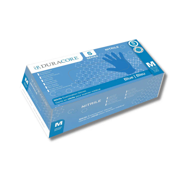 Duracore Blue Nitrile Examination Gloves 5 Mil – Latex-Free, Industrial & Exam-Grade - Eagle Global Solution